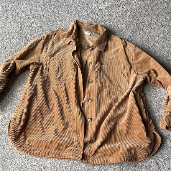 Madewell Tops - Madewell Tan Corduroy Shirt Jacket